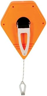Keson P100 Octoganal Chalk Line Reel, 1.5mm String, 2-4-Ounce Capacity, 100-Foot