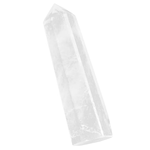 Varitas de cristal curativo, cristal de puntos de cuarzo transparente para amplificación y manifestación de energía, decoración para el hogar y la Oficina (6-7cm)