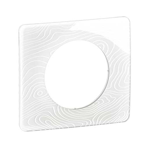 LEGRAND - Plaque Céliane - Plaque de Finition pour Prises et Interrupteurs Céliane - 1 poste - Blanc relief