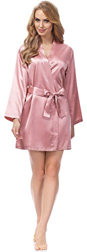 Merry Style Bata Ropa de Casa Lenceria Mujer MSFX797 (Rose, L)