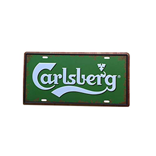 Image of Zesta Bathroom Decor Items Washroom Decor Tin Sign | Aesthetic Posters Wall Poster for Bedroom | Magnetic Cafe Decoration Items /Restaurant Decorations Items | Quirky Home Decor Bar Accent - carsberg