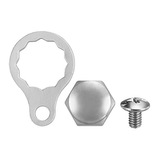 Equipamento de pesca, Andoer Carretel de pesca parafuso porca tampa alça peças de reparo placa de tr