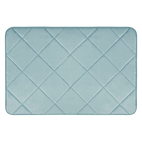 Home Dynamix Capri Haven Machine Washable Memory Foam Bath Mat, Mint, 20"x30"