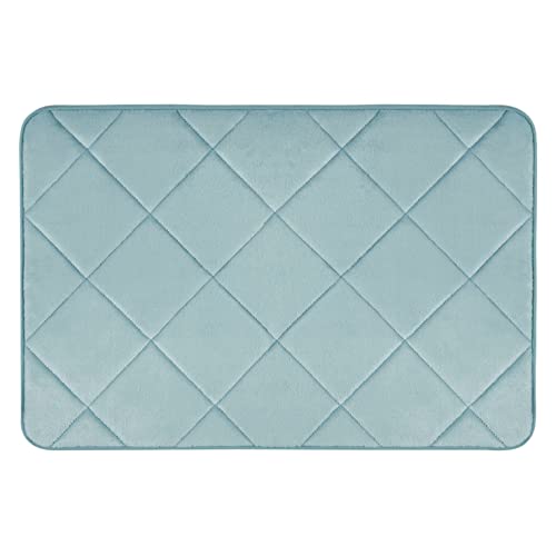 Home Dynamix Capri Haven Machine Washable Memory Foam Bath Mat, Mint, 20"x30"