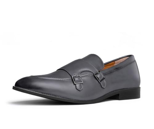 Image of LOUIS STITCH Oxford Formal Shoes for Men | Slip-on Monk Style | Office Shoes for Men | Ideal for Business, Casual, Parties (LSRG FM)