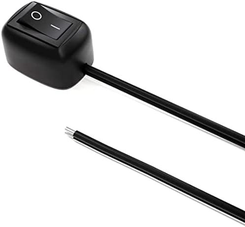 BONATECH DC 12 V 6 A, czarna, samochodowa pasta typu "zrób to sam", przełącznik przyciskowy, kształt kropli wody, przycisk wł./wył., do reflektorów przeciwmgielnych LED (2 metry)