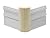 Pine Outside Radius Corner Base Block Bullnose, 3/4" x 2 1/4" x 6" Clear Pine & Knotty Pine - Fits 3/4" Radius, Trim Molding (50, Clear Pine)