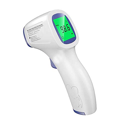 Limsea Infrared Digital Non-Contact Thermometer Gun with Three Color LCD Screen for Adult and Baby Forehead, Ear and Body Temperature with Fever Alarm and Memory Function