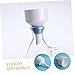 MAGICLULU 2pcs Scientific Filling Funnels Laboratory Filter Funnels 100ml 60ml White Buchner for Liquid Transfer in Lab and Industrial Use
