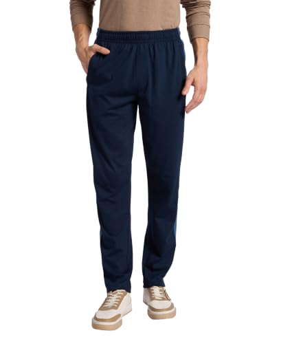 Image of Jockey AM75 Men Super Combed Cotton Rich Slim Fit Trackpant with Zipper Media Pocket