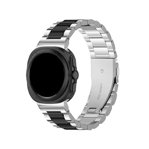 [PLYYQZM] ���ԂȂ��J�[�u�G���h�X�g���b�v�B�ɍ��� Sam su ng Galaxy Watch 7 Ultra 47MM�p�X�e�����X�X�`�[���X�g���b�v �C,�ɍ��� Galaxy ULTRA2(2025) 47MM�p���^���X�g���b�v�ɓK��(Silv