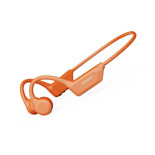 HIFI WALKER Auriculares de sonido óseo para natación, Bluetooth 6.0, auriculares deportivos inalámbricos con 32 GB de memoria, IPX8 resistente al agua, controlador HiFi de 17 mm, diseño de oreja