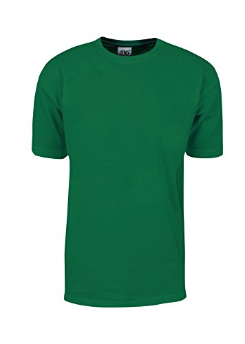 Shaka Wear Men's T Shirt – Max Heavyweight Cotton Short Sleeve Crew Neck Plain Tee Top Tshirts Regular Big Tall Size MHS06 K.Green 5X-T