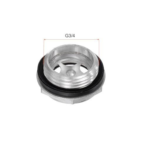 Image of uxcell Air Compressor Oil Level Gauge Sight Glass G3 /4 Male Threaded Aluminum Indicator Sight Window 5Pcs