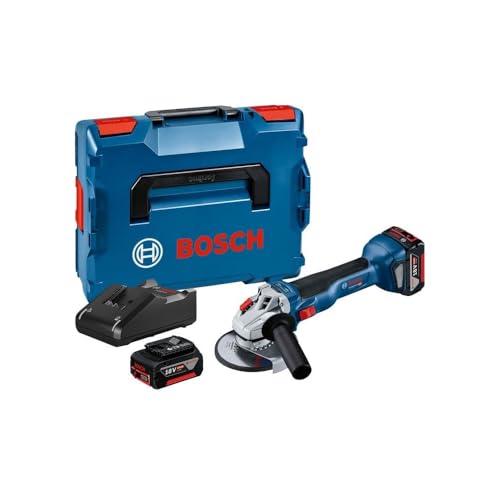 Bosch Professional 18V System Akku Winkelschleifer GWS 18V-10 (Scheiben-Ø: 125mm, inkl. 2x 4.0Ah...