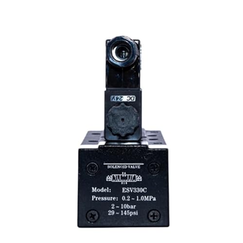 Electroválvula ESV330P DC 12V con terminal tipo terminal para control de fluidos 6