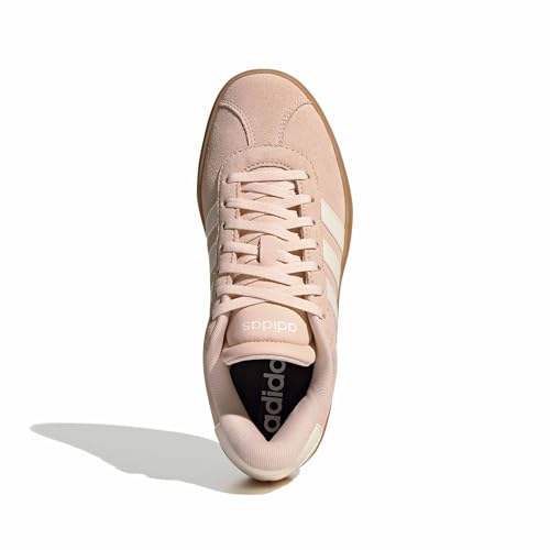 Image of adidas Womens Vl Court Bold Lace Up Sneakers Shoes Casual - Pink