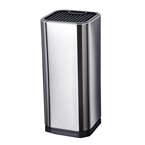 Universal Knife Block,Stainless Steel Kitchen Knife Holder without knives,Easy Cleaning Space Saver Knife