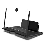 YUPZAR 1 Pezzi Lente ingrandimento smartphone, 12 pollici Amplificatore schermo cellulare 3D HD, pieghevole Ingranditore schermo per alle smartphone per la visione di video
