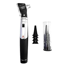 Heine Mini 3000 Otoscope with Handle, 4 Reusable Tips & 10 Disposable Tips