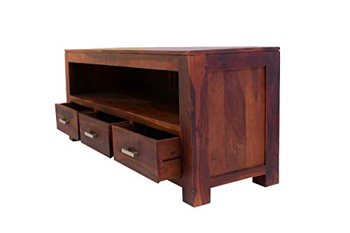 Wood world furniture 4 Drower Tv Cabinet for Living Room, Tv Unit for Living Room Home & Hotels