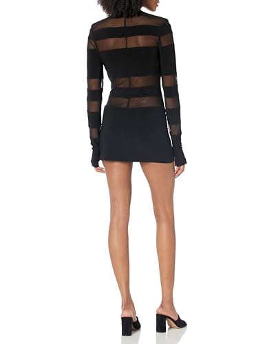 Image of Norma Kamali Women's Spliced Long Sleeve Pickleball Dress