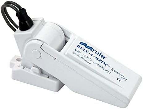 Rule 35A Rule-A-Matic Bilge Pump Float Switch, Mercury Free,White