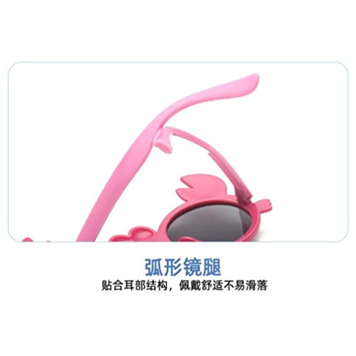 Silicone Kids Polarized Sunglasses Cartoon Crab Cute Sunglasses UV Protection Glasses4