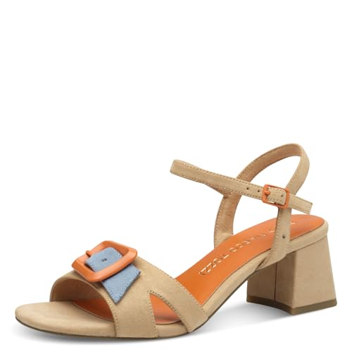 MARCO TOZZI Sandalo da donna 2-28387-44 con tacco, beige., 38