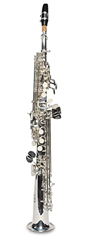 SYMPHONIE WESTERWALD Diseño original Soprano Saxofón, chapado en plata, incluyendo estuche rígido de lujo y accesorios, nuevo