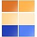 Produktbild Selens 40x50cm Farbfolie Farbfilter Scheinwerfer Folie CTO CTB Blau Orange Transparente Farbkorrektur Beleuchtungs Blitz Folien Farbfolien für 800W Rot Licht Flash Studio Foto Fotografie 6 Stück