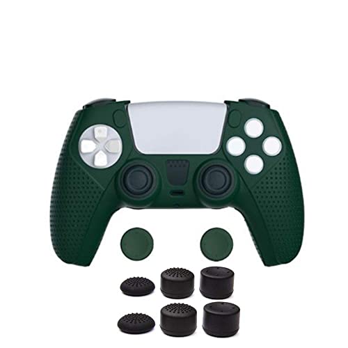 A manga de silicone TwiHill é adequada para PS5, manga protetora antiderrapante para PS5 (Verde)