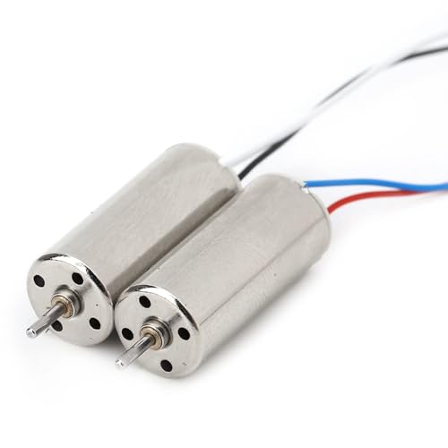 Telituny Motor de Dron de Copa Hueca Motor, 2 Piezas 8520 Motor 3~5V 0.15A Motor de drones, 8.5X20mm Motor de Copa Hueca RC, Motor inalámbrico Coreless para 8X RC Drone Quadcopter