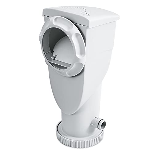 Funsicle SkimmerPlus 1000 GPH 2-in-1 Filter Pump and Skimmer System with Clamps and 1.5" Hose Fitting for Above Ground Swimming Pools