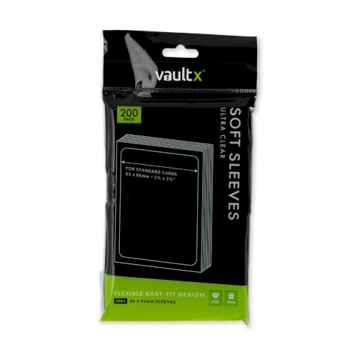 Vault X Soft Penny Sleeves (200 Pack) Clear for Trading Cards TCG