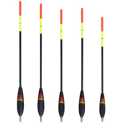 Fishing Bobber Kit, 5Pcs High Sensitivy Balsa Wood Fishing Floats and Bobber Kit Multi-Purpose Fish Feed Baits Fishing Tackle Accessories