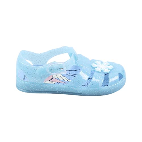 CERDÁ LIFE'S LITTLE MOMENTS - Sandalias Cangrejeras Playa para Niña Estampadas con Personajes de Frozen 2 | Zapatillas Cangrejeras de PVC con Hebilla plástica - Licencia Oficial Disney