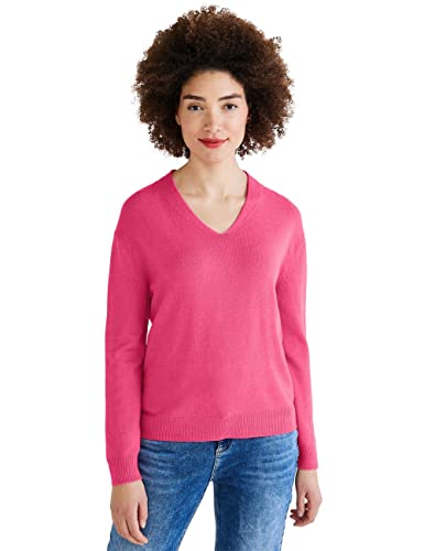STREET ONE Damen A302266 Strickpullover, Berry Rose Melange, 40