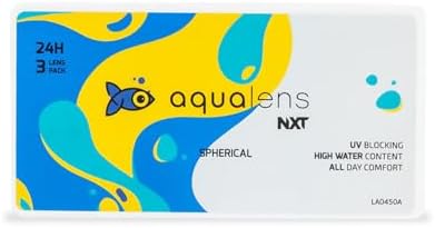 Aqualens 24H NXT Monthly Disposable with Silicon Hydrogel - (3 Lens/Box) (-4.00)