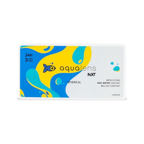 Aqualens 24H NXT Monthly Disposable with Silicon Hydrogel - (3 Lens/Box) (-4.00)
