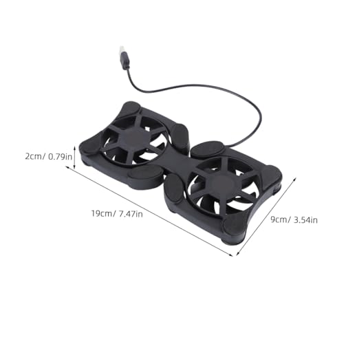 Base Refrigerante Plegable para Laptop con Ventiladores Dobles USB miniatura 2