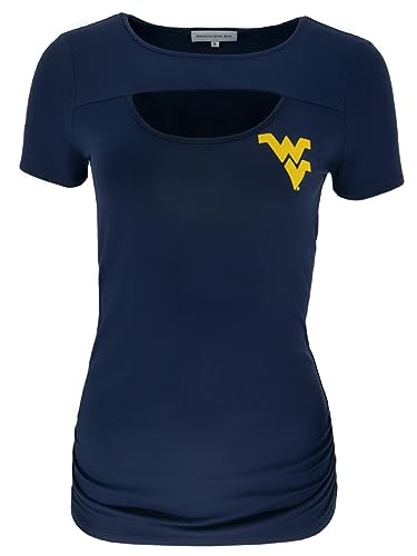 WVU Womens Keyhole Short Sleeve Top3
