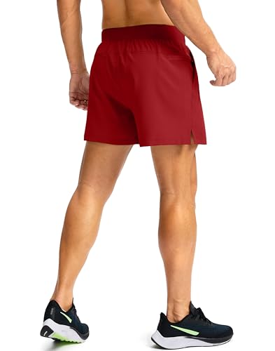 Image of Soothfeel Men's Running Shorts with Zipper Pockets 9 inch / 7 inch / 5 inch Quick Dry Eight Basketball Gym Workout Athletic Shorts