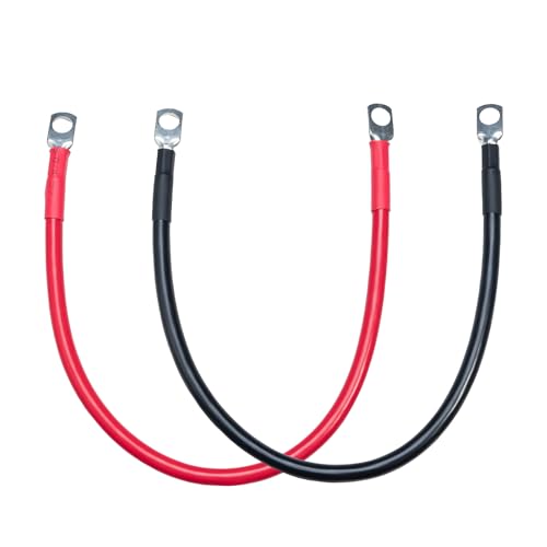 ECO-WORTHY 5AWG Battery Cable 5/16'' Lug Terminals 14inch