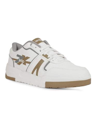 Image of Liberty Leap7x Borden Lacing Casual Sneakers for Men with TPR Sole | PU Upper | Memory Foam Insole | Stylish & Comfortable | Breathable, Lightweight & Flexibility | Shock Absorption