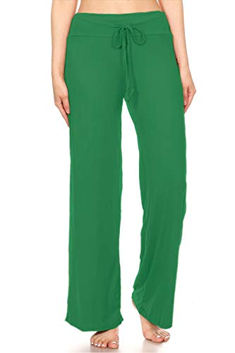 Image of Leggings Depot Women's Wide Leg Drawstring Pajama Pants for Lounge, Sleep