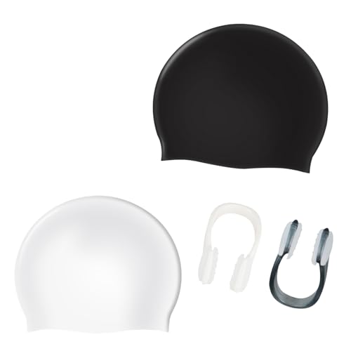 2 Stück Silikon Badekappe Damen/Herren...