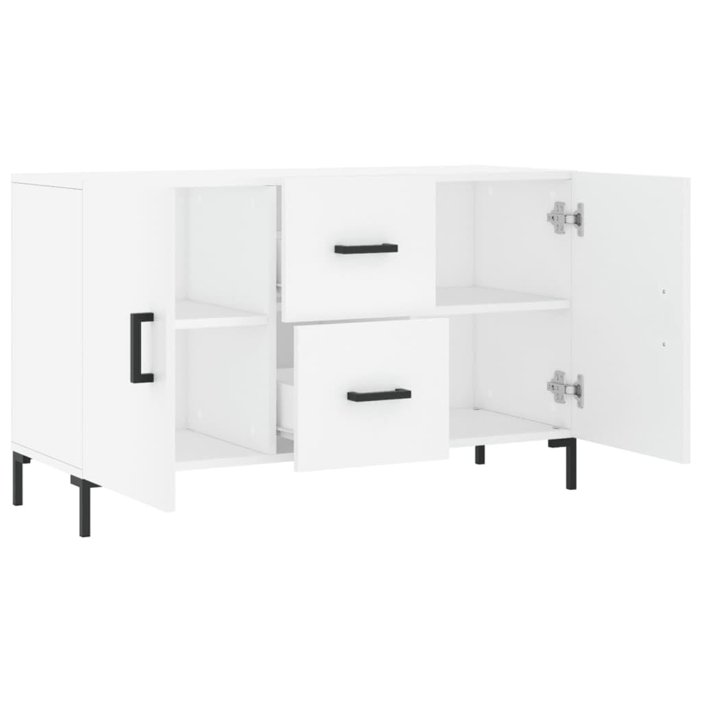 ShGaxin Kredens biały 100 x 36 x 60 cm materiał drewnopochodny, komoda do sypialni, komody i kredensy, szafka do salonu, komoda, komoda do przedpokoju, meble pokojowe - 828172