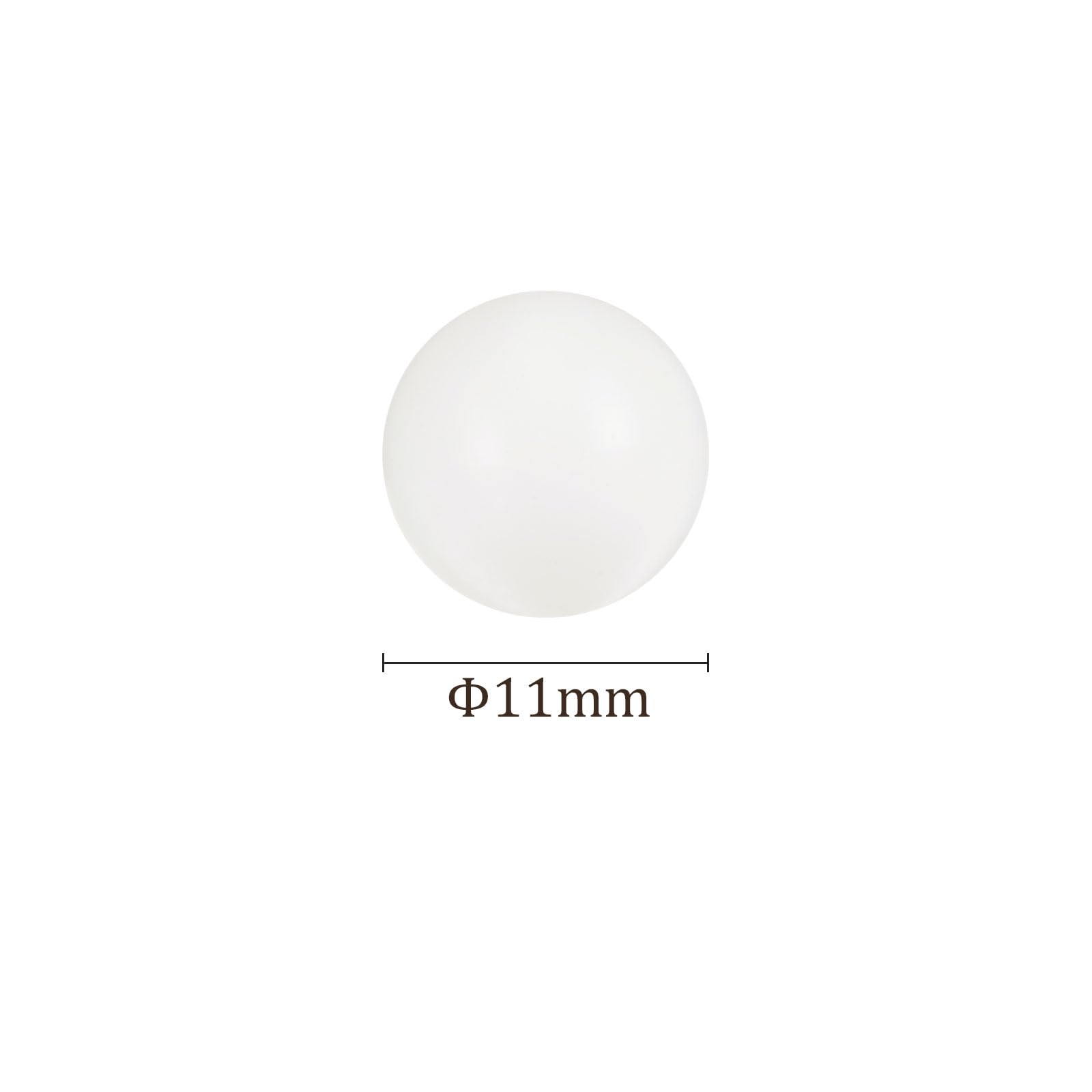 Sfere di Precisione 11mm PA Nylon per Cuscinetti e Valvole - 10 Pezzi