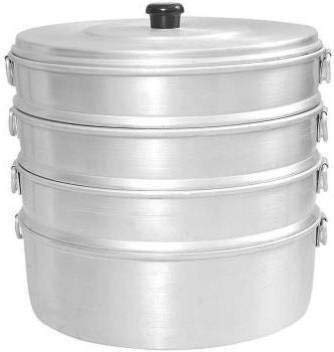 VPSK Singla 4 Tier Aluminium Momos Steamer Used for Only Home Purpose Are Baked at One Time - 30 to 40 Pieces (Silver) (B083ZSKHS4) Amazon Price History, Amazon Price Tracker